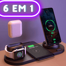 Carregador sem fio 6 em 1 Lançamento 2022